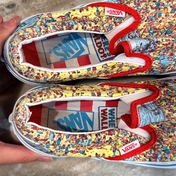Unisex VANS Where’s Waldo? Slip on Sneakers- Size Women’s 7 - Picture 3 of 11